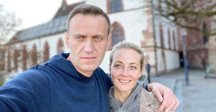 Alexei Navalny e a mulher, Yulia Navalnaya