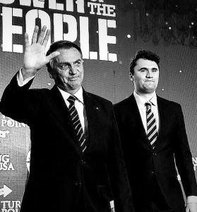 Michelle publica foto de Bolsonaro ao lado de Charlie Kirk