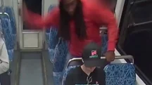 Cena mostra o assassinato da refugiada ucraniana Iryna Zarutska | Foto: Charlotte Area Transit System