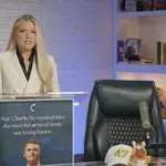 Erika Kirk, para a filha, que perguntou sobre o pai: 'Querida, o papai te ama muito. Não se preocupe. Ele está viajando a trabalho com Jesus' | Foto: Reprodução/Twitter/X/Turning Point USA