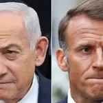 Benjamin Netanyahu e Emmanuel Macron | Foto: Reprodução