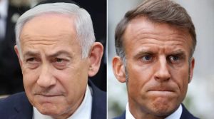 Benjamin Netanyahu e Emmanuel Macron | Foto: Reprodução