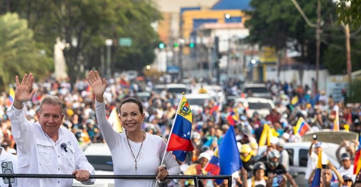 María Corina Machado e o ex-candidato à Presidência da Venezuela Edmundo González | Foto: Reprodução/Instagram