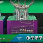 Números do concurso 2910 da Mega-Sena sorteados nesta quinta-feira, 4, em São Paulo | Foto: Reprodução/YouTube