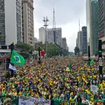 Os quarteiros nos arredores do Masp foram tomados neste 7 de Setembro | Foto: Uiliam Grizafis/Revista Oeste