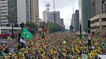 Os quarteiros nos arredores do Masp foram tomados neste 7 de Setembro | Foto: Uiliam Grizafis/Revista Oeste