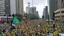 Os quarteiros nos arredores do Masp foram tomados neste 7 de Setembro | Foto: Uiliam Grizafis/Revista Oeste