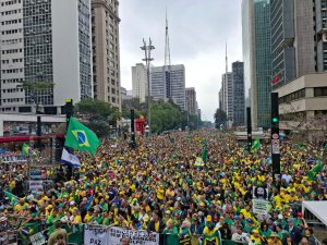 Os quarteiros nos arredores do Masp foram tomados neste 7 de Setembro | Foto: Uiliam Grizafis/Revista Oeste
