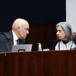 Alexandre de Moraes e Cármen Lúcia no julgamento da ação penal do 'golpe' - 10/09/2025 | Foto: Victor Piemonte/STF