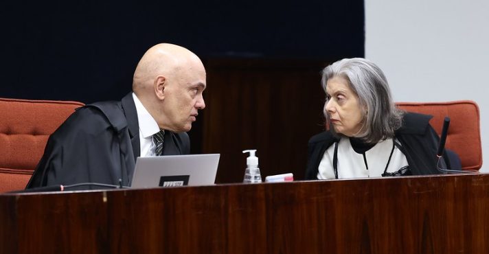 Alexandre de Moraes e Cármen Lúcia no julgamento da ação penal do 'golpe' - 10/09/2025 | Foto: Victor Piemonte/STF