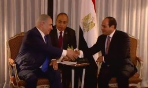 Benjamin Netanyahu (Israel) e Abdel Fattah al-Sissi (Egito)