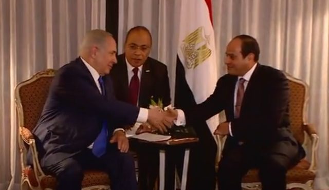 Benjamin Netanyahu (Israel) e Abdel Fattah al-Sissi (Egito)