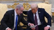 Benjamin Netanyahu e Donald Trump acordo Gaza
