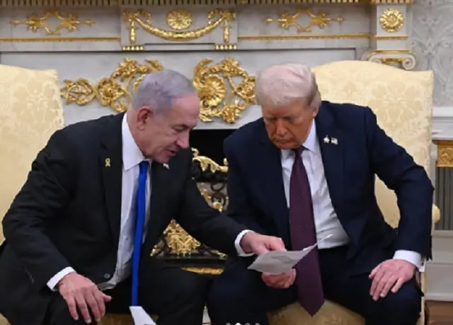 Benjamin Netanyahu e Donald Trump acordo Gaza