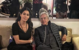 O casal Caetano Veloso e Paula Lavigne