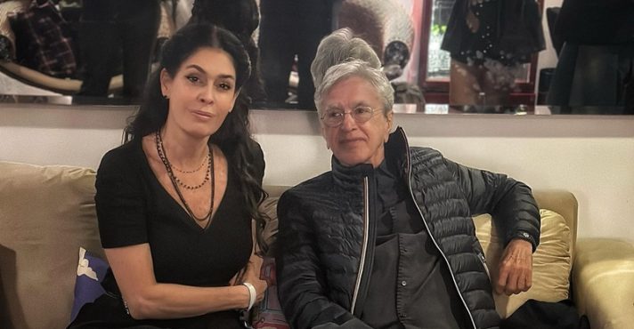 O casal Caetano Veloso e Paula Lavigne