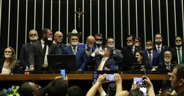 Ocupação plenário da Câmara