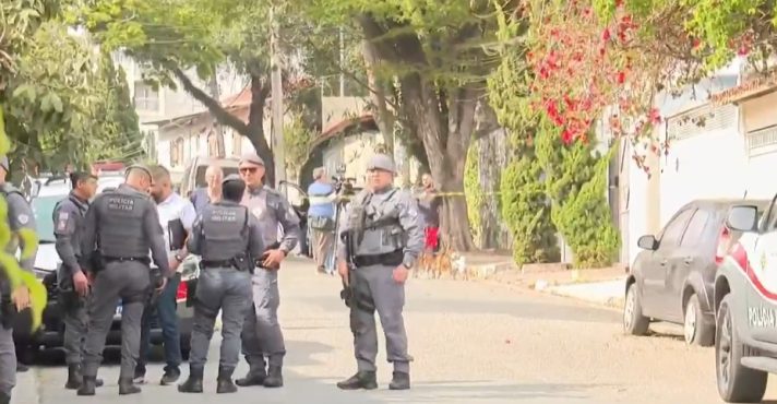 Polícia Militar trabalha no bairro do Morumbi, em São Paulo
