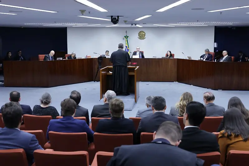 Sessão de julgamento da 1ª Turma do STF da Ação Penal 2.668 | Foto: Rosinei Coutinho/STF