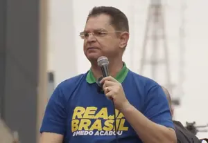 Sóstenes Cavalcante, líder do PL na Câmara, durante manifestação do 7 de Setembro | Foto: Reprodução/X