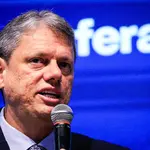 O governador de São Paulo, Tarcísio de Freitas, no evento Esfera - 25/8/2025 | Foto: Aloisio Mauricio/FotoArena/Estadão Conteúdo