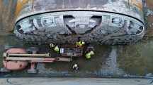 Produzido a um custo superior a R$ 100 milhões, cada 'tatuzão' tem potência equivalente à turbina de um jato Boeing 737 | Foto: Divulgação/Agência SP