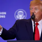 FOTO DE ARQUIVO: O presidente dos EUA, Donald Trump, discursa em uma entrevista coletiva à margem da 74ª sessão da Assembleia Geral das Nações Unidas (AGNU) na cidade de Nova York, Nova York, EUA - 25/10/2019 | Foto: Jonathan Ernst/Reuters