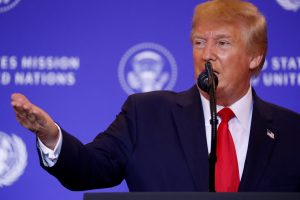 FOTO DE ARQUIVO: O presidente dos EUA, Donald Trump, discursa em uma entrevista coletiva à margem da 74ª sessão da Assembleia Geral das Nações Unidas (AGNU) na cidade de Nova York, Nova York, EUA - 25/10/2019 | Foto: Jonathan Ernst/Reuters