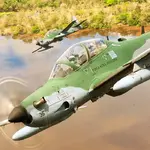 Caça A-29 Super Tucano da Força Aérea Brasileira: combate ao tráfico de drogas no Amazonas | Foto: Sargento Johnson Barros/FAB