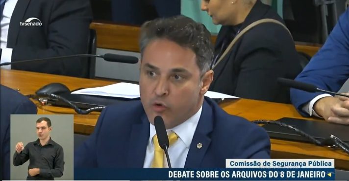 Deputado Luciano Zucco: 'Podemos mostrar hoje ao Brasil os crimes que estão sendo cometidos [pelo STF]' | Foto: Reprodução/Twitter/X/TV Senado