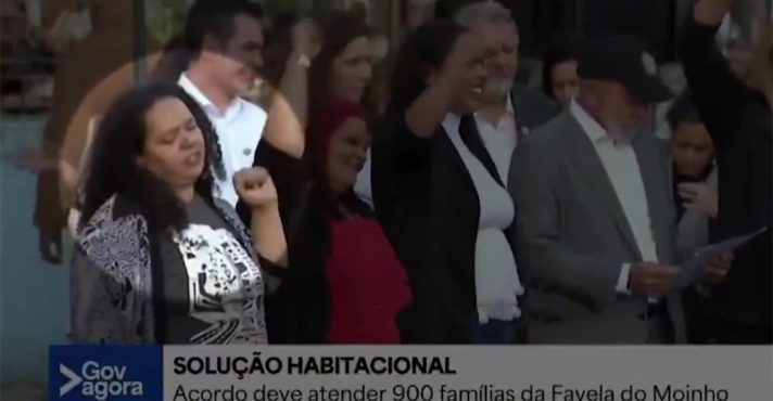 Lula discursa ao lado de Alessandra Moja | Foto: GovAgora/Divulgação