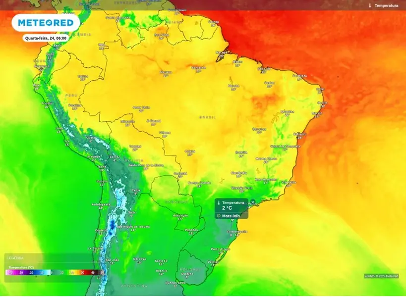 frio no sul