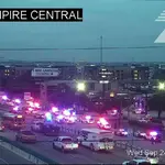Movimentação policial nas proximidades do ICE em Dallas, no Texas | Foto: Reprodução/Redes sociais