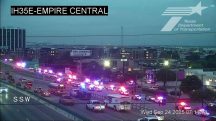 Movimentação policial nas proximidades do ICE em Dallas, no Texas | Foto: Reprodução/Redes sociais
