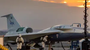 Avião supersônico da Nasa X-59 | Foto: Divulgação