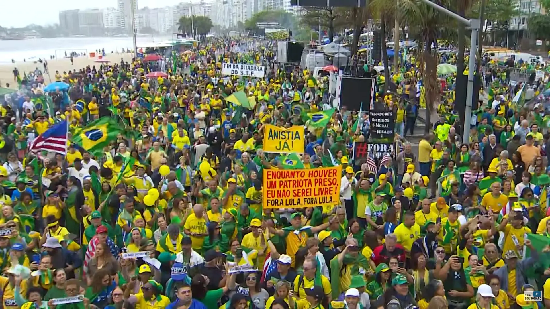flávio bolsonaro 7 de setembro manifestação anistia
