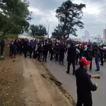 Registro da invasão realizada em São José, na Grande Florianópolis | Foto: Reprodução