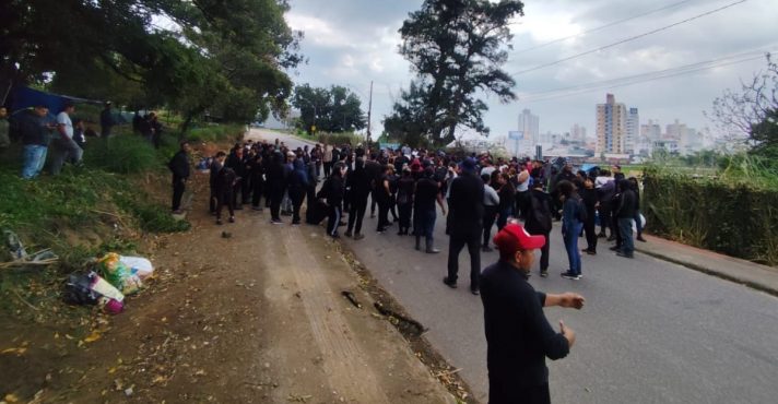 Registro da invasão realizada em São José, na Grande Florianópolis | Foto: Reprodução