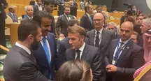 Macron é parado pela polícia de Nova York para passagem de comitiva de Trump