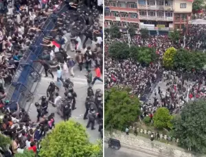 Manifestação na capital do Nepal neste domingo, 7 de setembro | Foto: Reprodução/Redes sociais