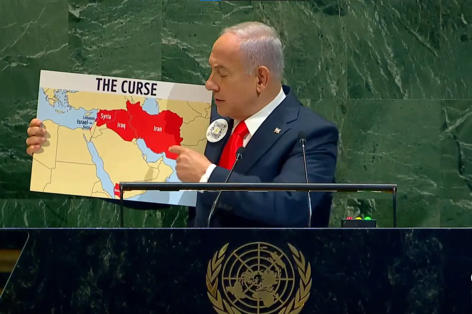 Brasil deixa plenário durante discurso de Netanyahu na ONU