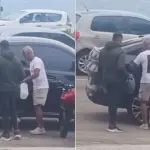 Senador Romário sendo auxiliado por motociclista no Rio de Janeiro | Foto: Reprodução/Instagram