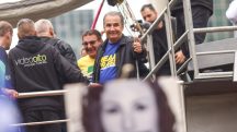 Silas Malafia, em trio elétrico montado na Avenida Paulista — São Paulo (SP), 7/9/2025 | Foto: Daniel Teixeira/Estadão Conteúdo