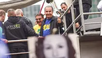 Silas Malafia, em trio elétrico montado na Avenida Paulista — São Paulo (SP), 7/9/2025 | Foto: Daniel Teixeira/Estadão Conteúdo