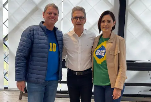tarcísio romeu zema e michelle bolsonaro