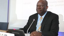 O presidente do Grupo Africano de Negociadores, Richard Muyungi, durante evento | Foto: Reprodução/Facebook Grupo Africano de Negociadores