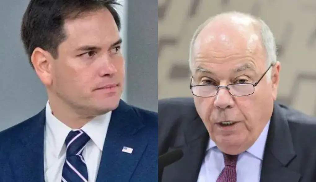 Marco Rubio, secretário de Estado dos EUA, e o chanceler Mauro Vieira | Foto: Reprodução/Montagem/Revista Oeste