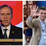 Jorge “Tuto” Quiroga e Rodrigo Paz são os atuais presidenciáveis da Bolívia | Fotos: Reprodução/X