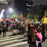 Entidades de esquerda protestam contra operação | Foto: Eliziário Goulart Rocha/Revista Oeste