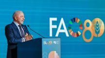 Presidente da República, Luiz Inácio Lula da Silva, durante a sessão de abertura do Fórum Mundial da Alimentação, na sede da Organização das Nações Unidas para Alimentação e Agricultura (FAO), em Roma, Itália